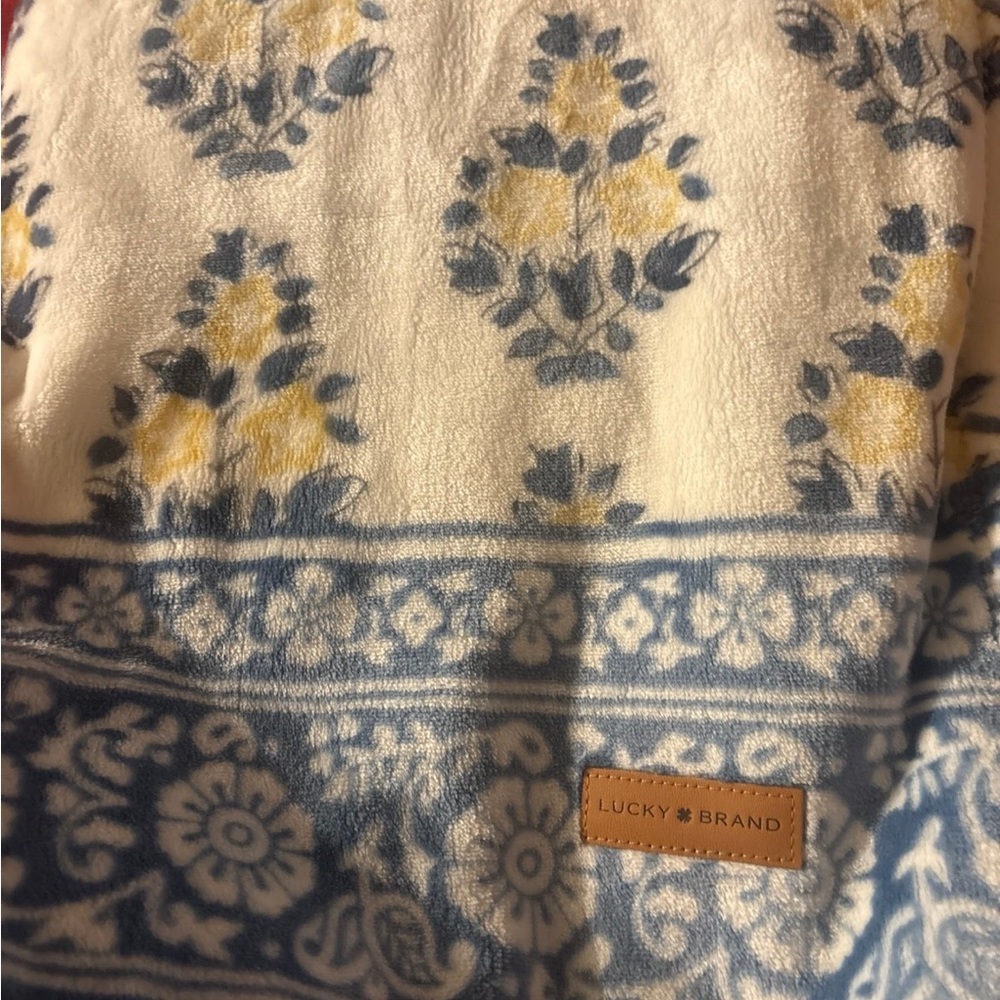 Lucky Brand Floral Blanket